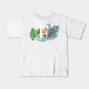 Plant Letter F Kids T-Shirt